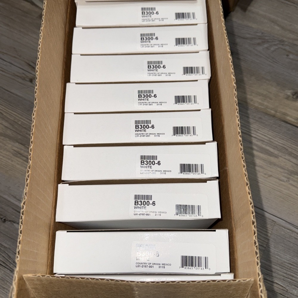 System Sensor B300-6 Fire Alarm Smoke Detector Base 6" - White Box of 10